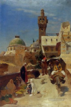 東洋のストリート シーン グスタフ バウエルンファインド 東洋学者のユダヤ人 Oil Paintings